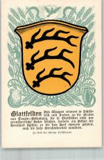 8192 Glattfelden Lithographie Wappen