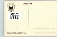 8706 Meilen Lithographie Wappen