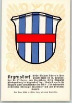 8105 Regensdorf Lithographie Wappen