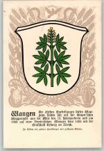 8602 Wangen Dübendorf Lithographie Wappen