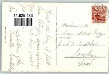 2362 Montfaucon 1945 Foto AK Hinweis Tankstelle Esso Kirche