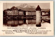 6000 Luzern Lucerne 1930 Foto AK Gasthaus Flora
