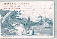 3600 Thun 1899 Lithographie / Künstlerkarte