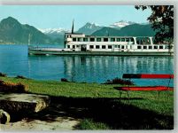 Fahrgastschiff Waldstätter auf dem Vierwaldstättersee Binnenschiff Foto AK