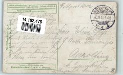 Völkerschlacht 1813 Abels Schokolade GmbH Bremen Schokolade 1914 Künstlerkarte