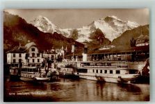 Interlaken Schiffstation 24.6.1923 Binnenschiff