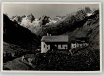 Sustenpass Foto AK Susten- Straße Meien mit Fünffingerstöcke