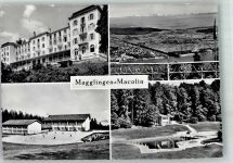 2532 Magglingen Macolin 1952 Foto AK Eidge. Turn- und Sportschule Sportplatz Schwimmbad