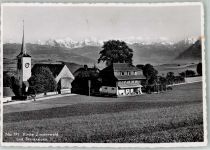 3086 Zimmerwald Foto AK Kirche Berneralpen