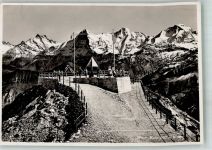 Niesen 1934 Foto AK Aussichtspunkt Niesen-Kulm