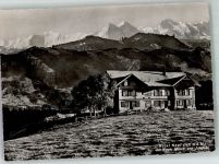 6133 Hergiswil b. Willisau 1943 Foto AK Hotel Napf mit Eiger Mönch und Jungfrau
