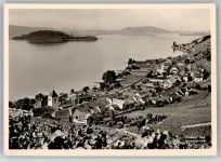 2513 Twann 1964 Foto AK Hotel Gasthaus Fontana Peterinsel