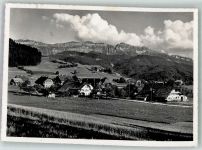 3614 Schwarzenegg Unterlangenegg 1952 Foto AK Sigriswilergrat