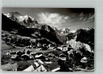 3823 Wengen 1957 Foto AK Blick auf Jungfrau und Breithorn