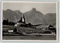3614 Schwarzenegg Unterlangenegg 1949 Foto AK Kirche