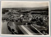 3380 Wangen an der Aare Foto AK Fliegeraufnahme