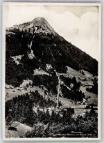 3711 Mülenen Foto AK Bergbahn Niesenbahn Bahnhof