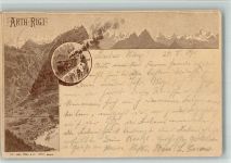 6415 Arth 1890 BOAKC Lithographie Bergbahn Vorläufer Druck 1880 - 1889 Ganzsache