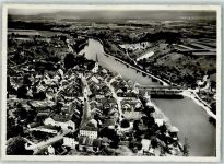 8253 Diessenhofen - Fliegeraufnahme St. Katharinental Landpost Brücke Kirche
