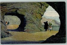Eismeer 1912 sign. Schlatter Ausblick von der Eigerwand