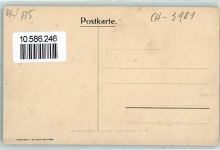 3999 Oberwald - Kirche Lawinenschutzmauer Uhr