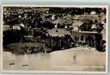 Hallwil Fliegeraufnahme Bad Kurhaus Schloss Brestenberg Hallwillersee Schiff Boot Ruderboot