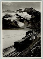 Bernina Foto AK Berninbahn Piz Cambrena Passo Schnee Winter