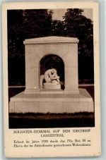 Langenthal Soldaten Denkmal Kirchhof erbaut 1920