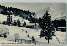 Grand Muveran Hotel du Parc Winter Schnee Zaun