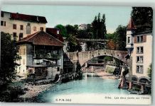 Orbe Les deux ponts Brücke