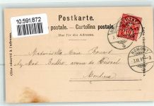 Romont FR 1899 Rue du Chateau Hotel Ville