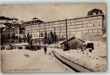 1884 Villars-sur-Ollon Gebrauchsspuren Palace Gare hiver