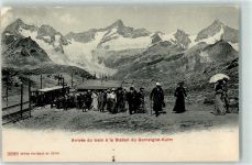 Gornergrat Zermatt 1905 Ankunft des Zugs