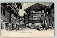 Salvan 1906 Alte Häuser