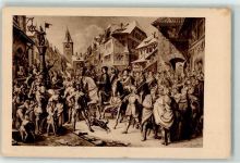 Bremgarten AG Zwingli in Bremgarten Gedenk Postkarte zum Reformations Jubiläum 1915 - 1917