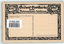 Bremgarten AG Zwingli in Bremgarten Gedenk Postkarte zum Reformations Jubiläum 1915 - 1917