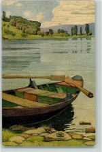 8268 Salenstein Künstlerkarte bei Arenaberg sign. Ernst E. Schlatter