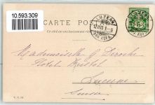 St-Maurice 1901 Schloss von St. Maurice sign. D. Mhizer