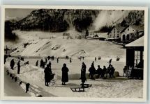 Samedan Winter Kurverein Eisplatz Schlitten