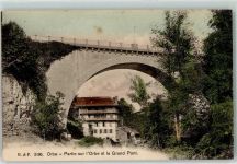 Orbe 1912 Große Brücke