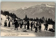 Sierre Winter Skiwettbewerb Flagge