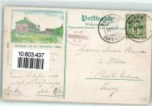 9064 Hundwil 1907 Gebrauchsspuren Gasthaus auf der Hundwiler Höhe