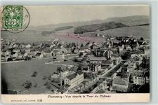 2900 Porrentruy Pruntrut 1907 Gebrauchsspuren Blick vom Schlossturm
