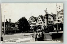 Gais Dorfplatz Brunnen