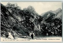 Urnäsch Klubhütte Thierwies Aufstieg Wanderer