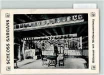 7320 Sargans KEINE AK Schloss Waffensammlung Geschichtstafel