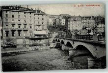 8000 Zürich 1912 - Hotel Central Bahnhofbrücke Straßenbahn