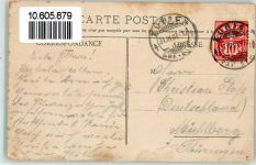 8000 Zürich 1907 Gebrauchsspuren Bahnhofstrasse Straßenbahn Marktszene