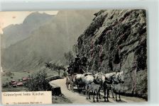 Grimsel Gebrauchsspuren Postkutsche beim Kirchet