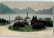 Alpnachstad 1908 Dampfschiff